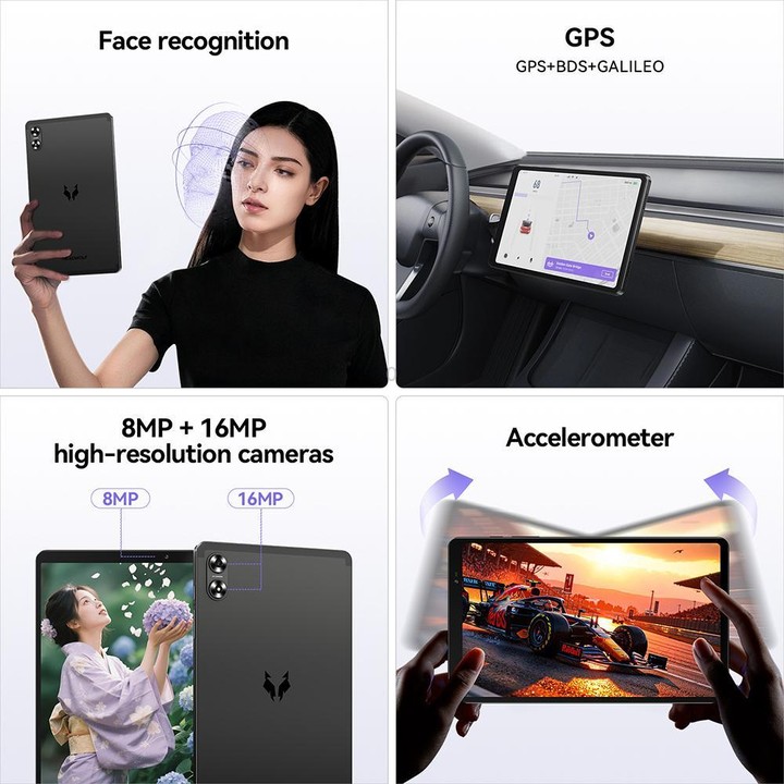HEADWOLF Fpad6 SE 8.7 inch 4G LTE Tablet PC, 4GB+128GB, Android 16 MT8781 Octa Core Support Dual SIM, Global Version with Google