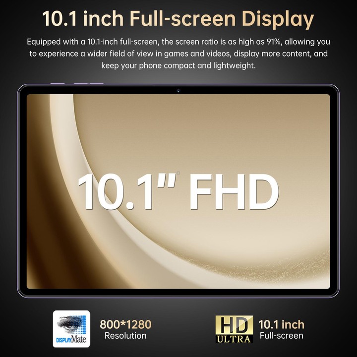 Pad 25 Ultra 10.1 inch 4G LTE Tablet PC, 4GB+32GB, Android 10 MTK6755 Octa Core, EU Plug (Gold)