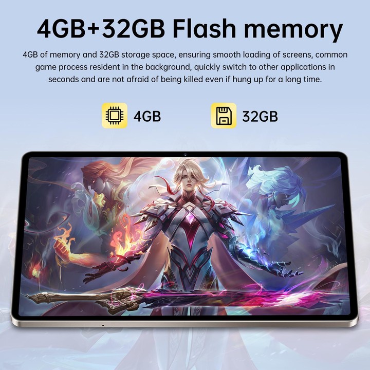 Tab S10 Ultra 10.1 inch 4G LTE Tablet PC, 4GB+32GB, Android 10 MTK6755 Octa Core, EU Plug (Blue)