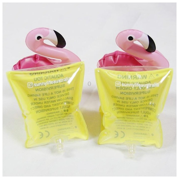 Children Inflatable Flamingo Shape Arm Bands Floatation Sleeves Water Wings Swimming Floats, Size: 16x20x15cm