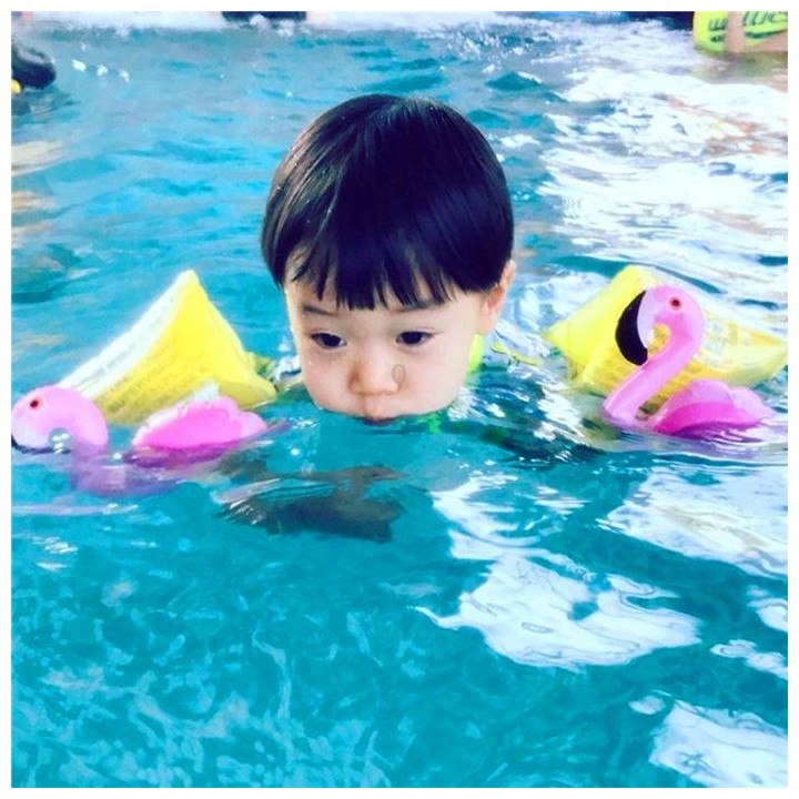 Children Inflatable Flamingo Shape Arm Bands Floatation Sleeves Water Wings Swimming Floats, Size: 16x20x15cm