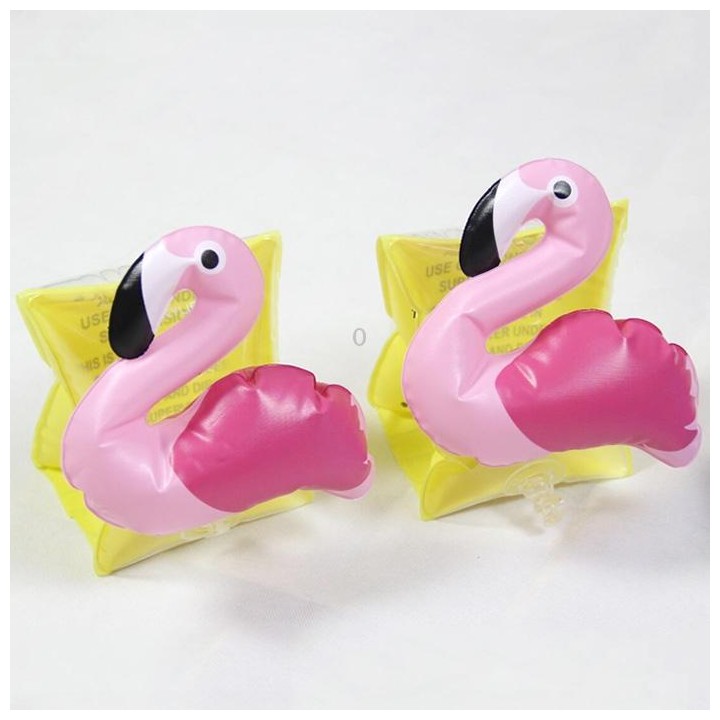 Children Inflatable Flamingo Shape Arm Bands Floatation Sleeves Water Wings Swimming Floats, Size: 16x20x15cm