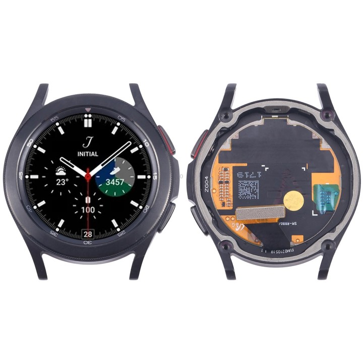 Original LCD Screen Digitizer Full Assembly with Frame for Samsung Galaxy Watch4 Classic 42mm SM-R880/R885 (Black)