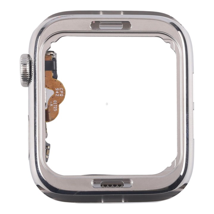 For Apple Watch Series 4 40mm LTE Stainless Steel Middle Frame Bezel Plate with Crown Spin Axis Flex Cable (Silver)