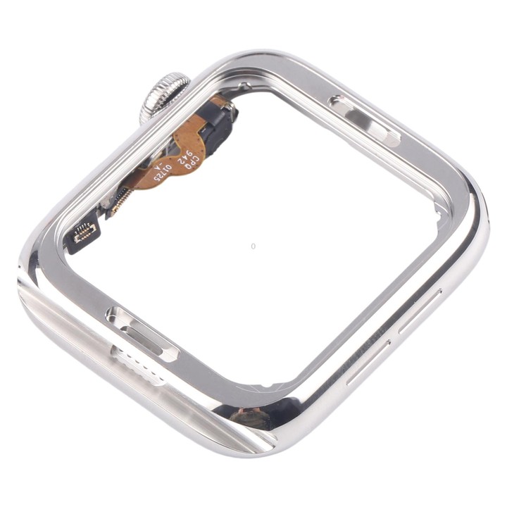 For Apple Watch Series 4 40mm LTE Stainless Steel Middle Frame Bezel Plate with Crown Spin Axis Flex Cable (Silver)