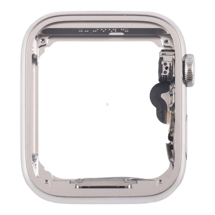 For Apple Watch Series 4 44mm LTE Stainless Steel Middle Frame Bezel Plate with Crown Spin Axis Flex Cable (Silver)