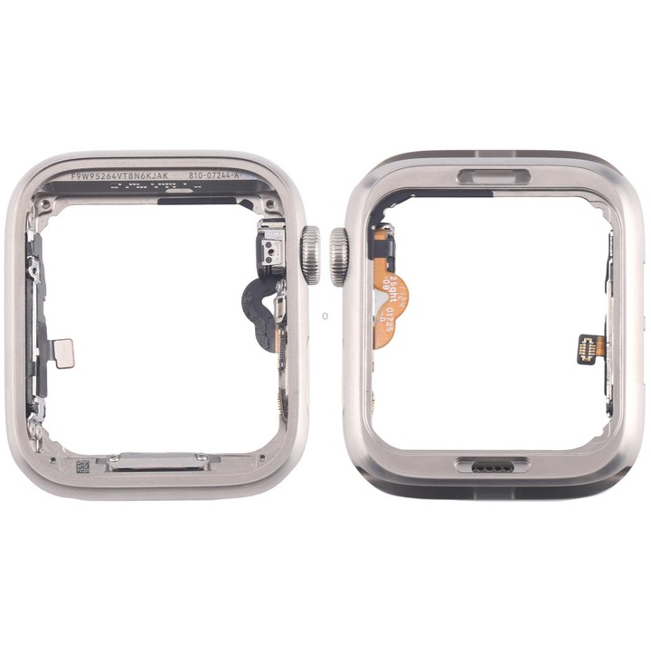 For Apple Watch Series 5 40mm LTE Stainless Steel Middle Frame Bezel Plate with Crown Spin Axis Flex Cable