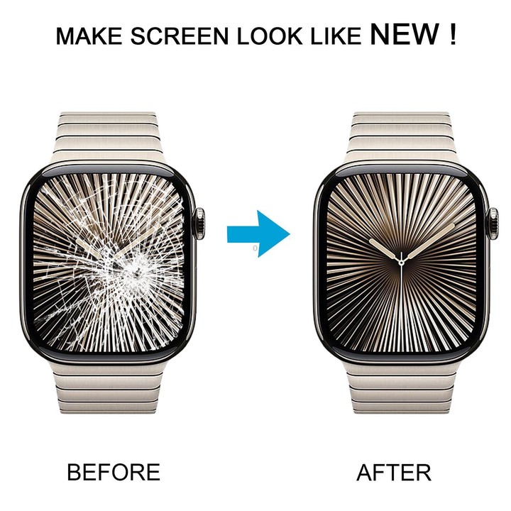 For Apple Watch Series 10 46mm Front Screen Outer Glass Lens with OCA