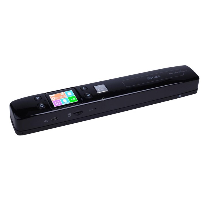 iScan02 Double Roller Mobile Document Portable Handheld Scanner with LED Display, Support 1050DPI / 600DPI / 300DPI / PDF / JPG