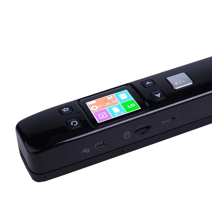 iScan02 Double Roller Mobile Document Portable Handheld Scanner with LED Display, Support 1050DPI / 600DPI / 300DPI / PDF / JPG