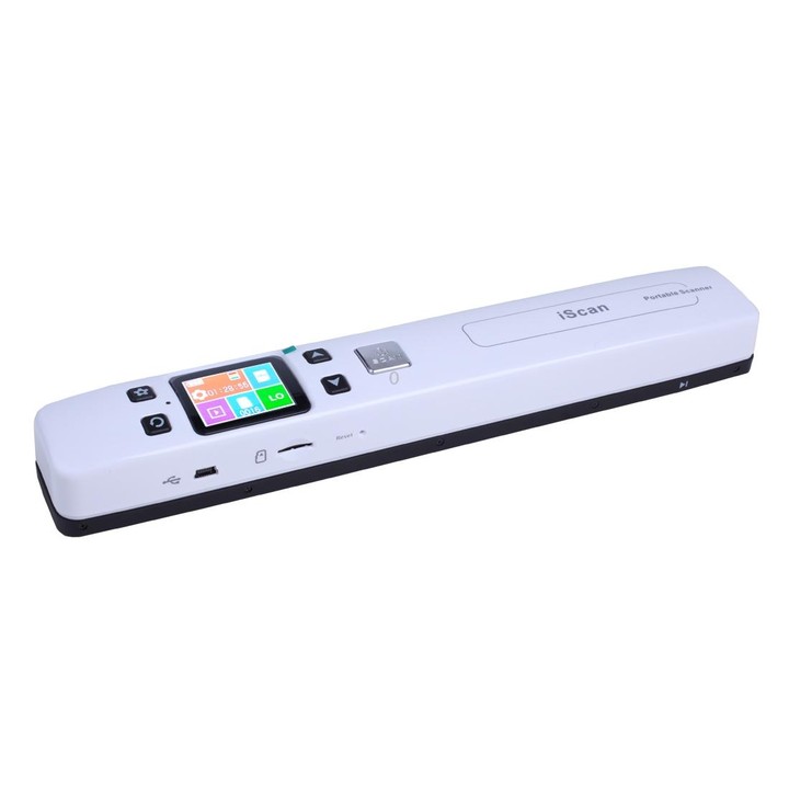 iScan02 Double Roller Mobile Document Portable Handheld Scanner with LED Display, Support 1050DPI / 600DPI / 300DPI / PDF / JPG