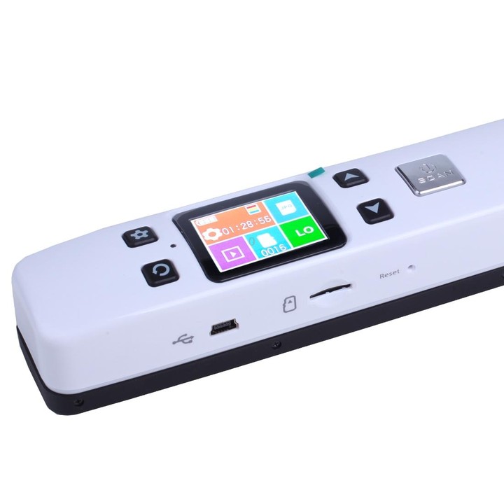 iScan02 Double Roller Mobile Document Portable Handheld Scanner with LED Display, Support 1050DPI / 600DPI / 300DPI / PDF / JPG