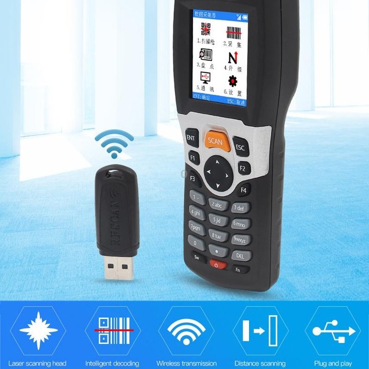 NEWSCAN NS3309 One-dimensional Laser USB + Wireless Barcode Scanner Collector