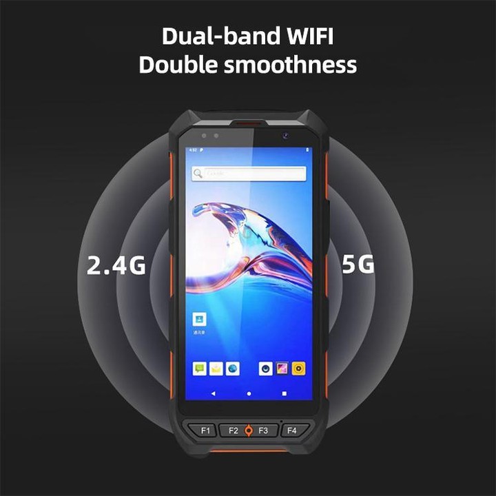 5.5 inch Android 10 IP65 Handheld Industrial Data Terminal Barcode Scanner, Style: NFC HF
