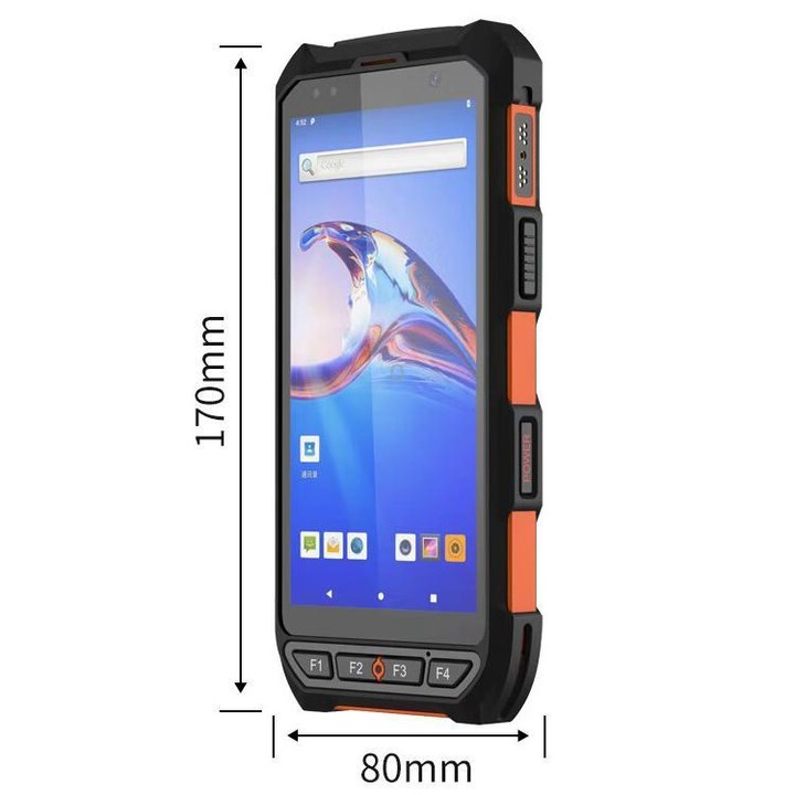 5.5 inch Android 10 IP65 Handheld Industrial Data Terminal Barcode Scanner, Style: RFID UHF