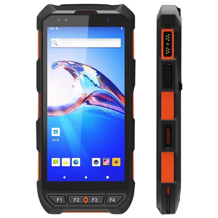 5.5 inch Android 10 IP65 Handheld Industrial Data Terminal Barcode Scanner, Style: RFID UHF