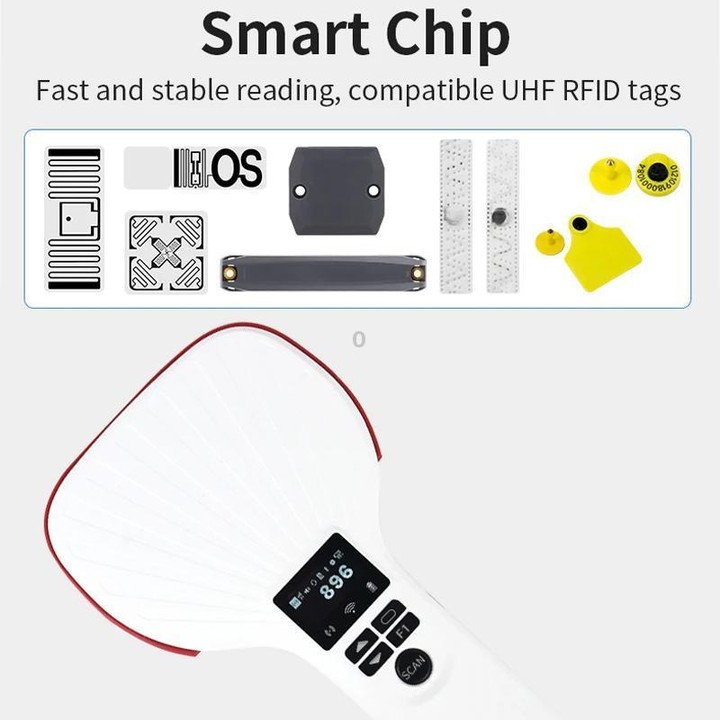 Long Range RFID UHF Portable Handheld Bluetooth Reader, Style: Standard (EU Plug)