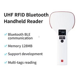 E710 Chip Long Range RFID UHF Portable Handheld Bluetooth Reader, Style: Enhanced + 2D Head (US Plug)