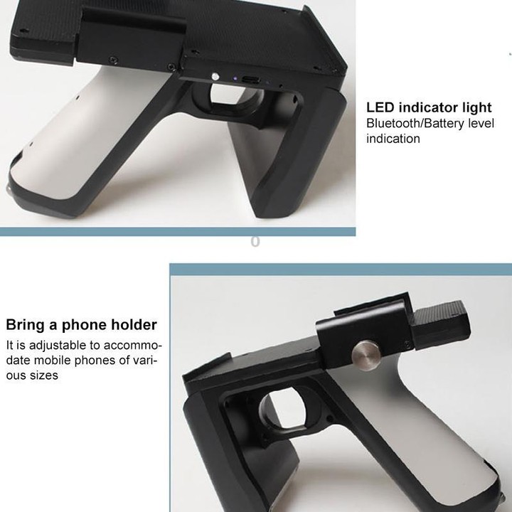 UHF RFID Radio Frequency High Performance Handheld Back Clip Bluetooth Communication Reader, Style: Bluetooth RFID Reading and W