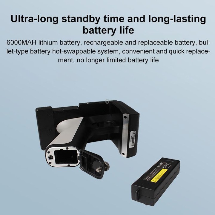UHF RFID Radio Frequency High Performance Handheld Back Clip Bluetooth Communication Reader, Style: Bluetooth RFID Reading and W