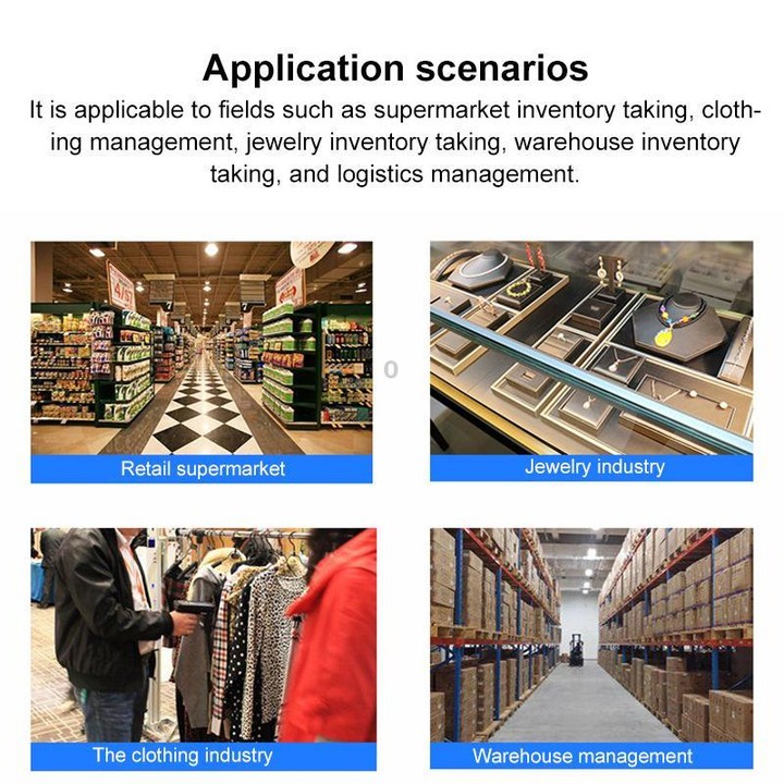 UHF RFID Radio Frequency High Performance Handheld Back Clip Bluetooth Communication Reader, Style: Bluetooth RFID Reading and W