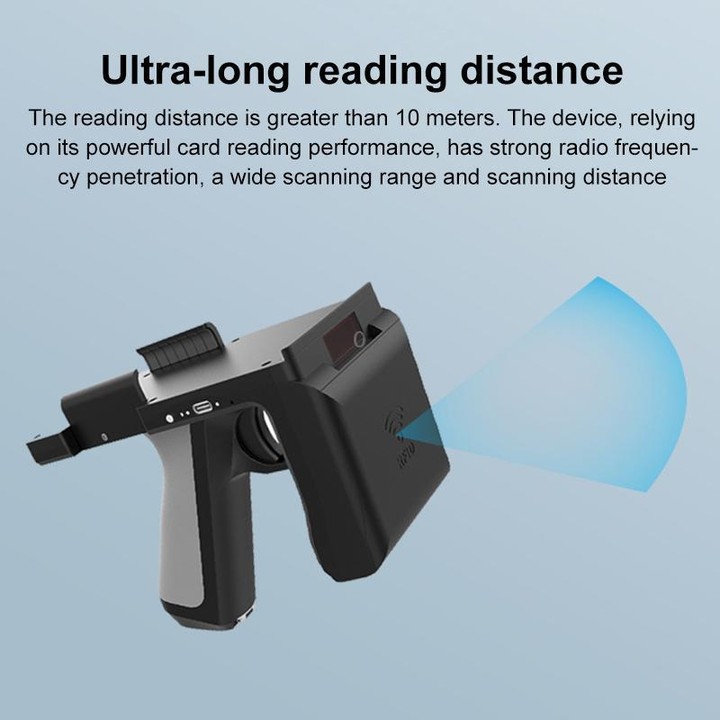 UHF RFID Radio Frequency High Performance Handheld Back Clip Bluetooth Communication Reader, Style: Bluetooth RFID Reader/Writer