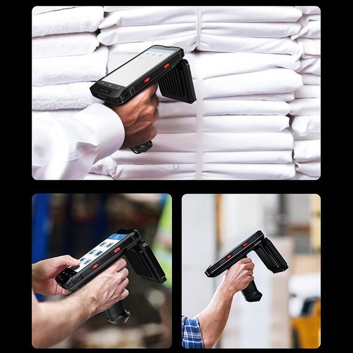 RFID UHF Handheld Intelligent Terminal PDA Scanner 915M Reader, Style: Standard Version + QR Code Scanning