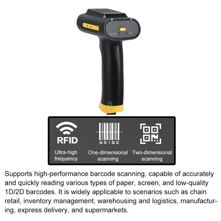 UHF RFID Handheld Card Reader Cash Register Settlement Scanner, Style: USB