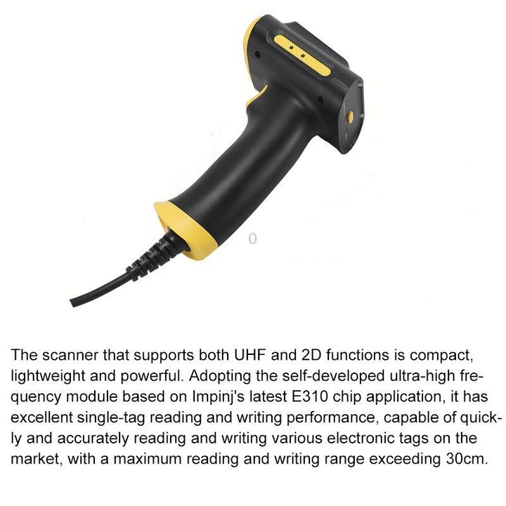 UHF RFID Handheld Card Reader Cash Register Settlement Scanner, Style: Bluetooth
