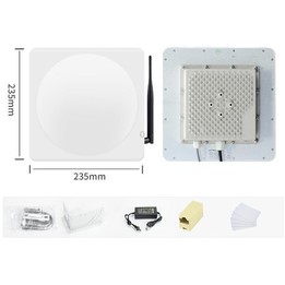 UHF RFID Long Range 9dBi Integrated Reader with E710 Chip, Style: Add WiFi Communication (US Plug)
