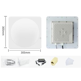 UHF RFID Long Range 9dBi Integrated Reader with E710 Chip, Style: Add 4G Network (US Plug)