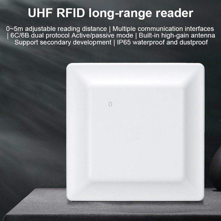 UHF Middle Range RFID Integrated Reader Identification Distance 0-5m, Style: Standard (EU Plug)