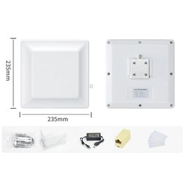 UHF Middle Range RFID Integrated Reader Identification Distance 0-5m, Style: Standard (US Plug)