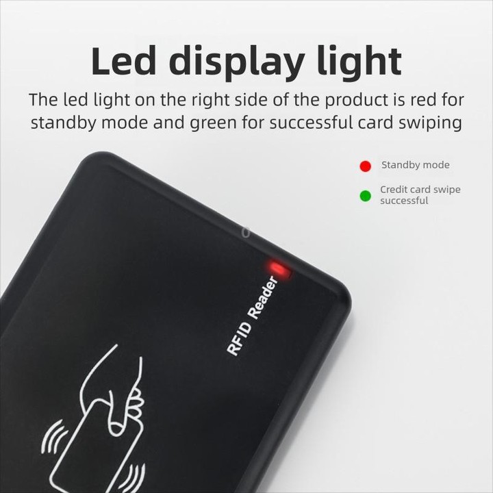 UHF RFID Desktop Reader / Writer Dual-Mode Output Electronic Tag Writer (Black)