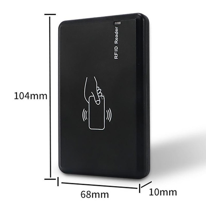 UHF RFID Desktop Reader / Writer Dual-Mode Output Electronic Tag Writer (Black)