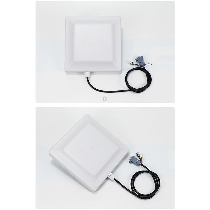 UHF Electronic Tag Identification RFID Reader / Writer 7dbi Antenna Integrated Reader, Style: RS232 Port (EU Plug)