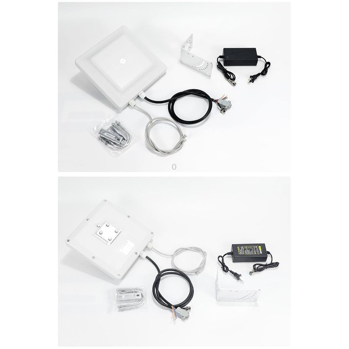 UHF RFID Reader Long Range Integrated Reader Writer With E710 Chip, Style: Add Power Over Ethernet (US Plug)