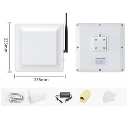 UHF RFID Reader Long Range Integrated Reader Writer With E710 Chip, Style: Add 4G Communication (US Plug)
