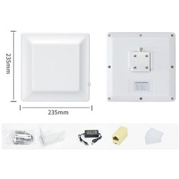 UHF RFID Reader Long Range Integrated Reader Writer With E710 Chip, Style: Add Low Temperature Heating Device (EU Plug)