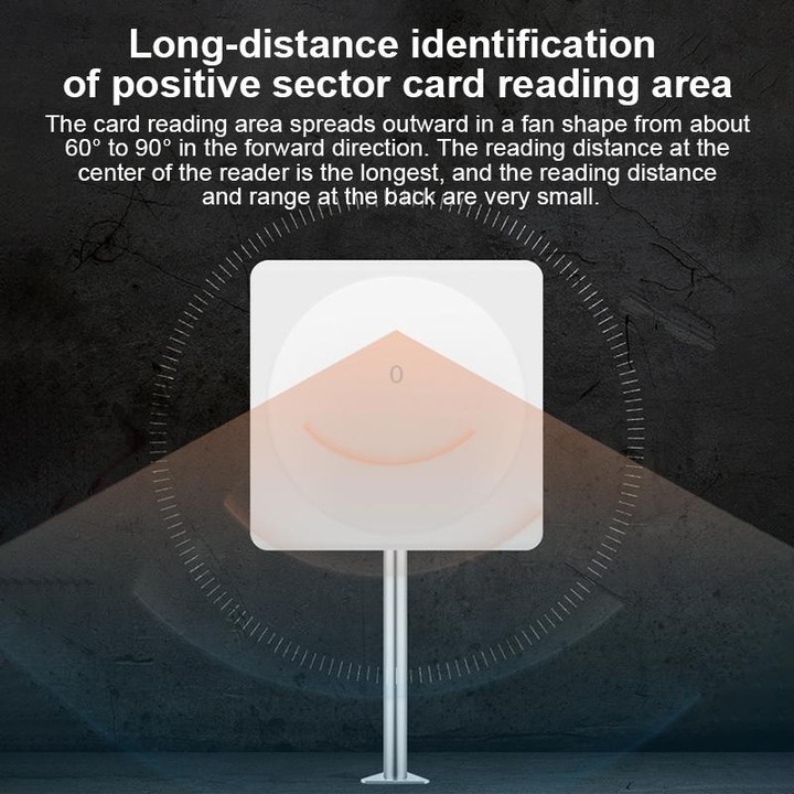 Industrial UHF RFID Long Range Integrated Reader Built-in 9dBi Antenna, Style: with WiFi Communication (EU Plug)
