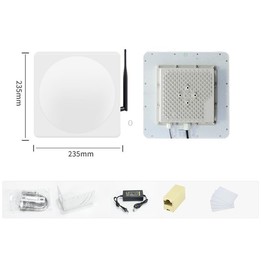 Industrial UHF RFID Long Range Integrated Reader Built-in 9dBi Antenna, Style: with WiFi Communication (EU Plug)