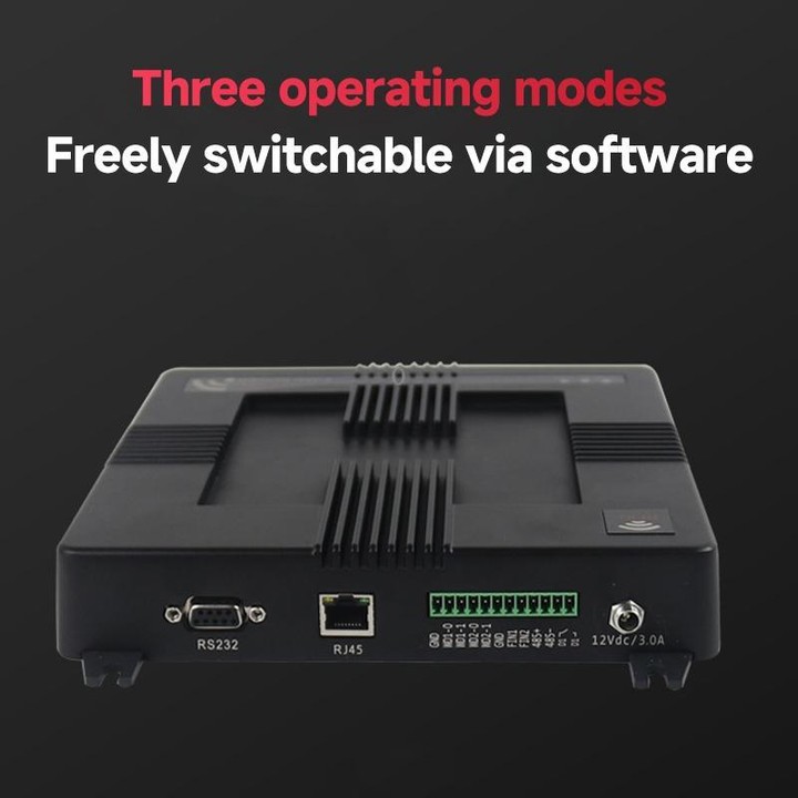 8-Channel RFID Reader / Writer with Impinj E710 Module, Fixed UHF Industrial Long-Range Reader for Warehouse Management (US Plug