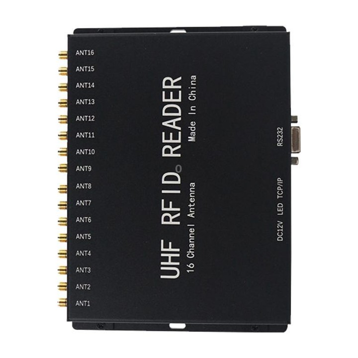 16-Channel Split-Type UHF RFID Reader / Writer for Electronic Tag Identification, Asset Management & Industrial Applications (Bl