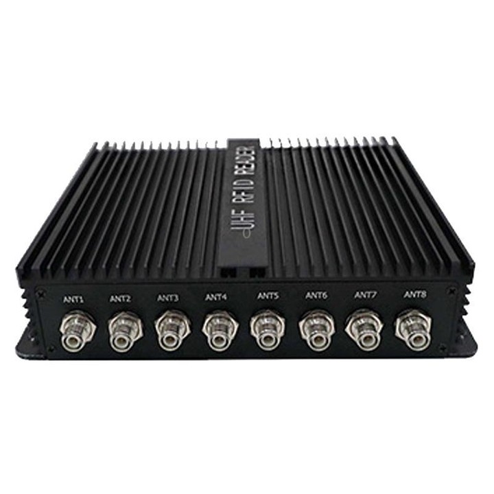 8-Channel UHF Split-Type RFID Reader / Writer, Ethernet / Serial Port, Warehouse Management & Industrial Electronic Tag Identifi