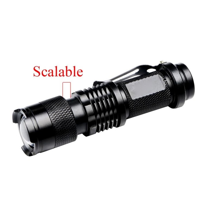 Q5 Mini LED Flashlights Telescopic Zoom 3 Mode Waterproof Torch Penlight