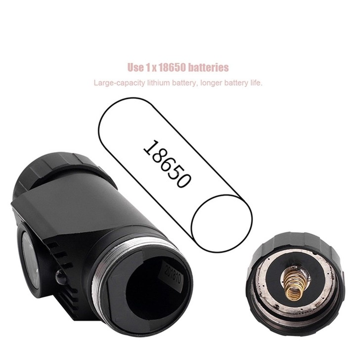 LED Induction Headlight USB Charging Outdoor Waterproof Strong Light Fishing Aluminum Flashlight Headlight (Headlight+2xBatterie