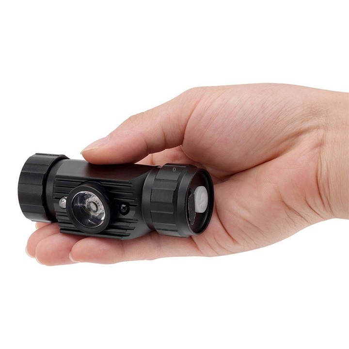 LED Induction Headlight USB Charging Outdoor Waterproof Strong Light Fishing Aluminum Flashlight Headlight (Headlight+2xBatterie